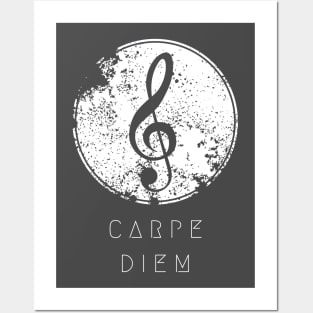 Carpe diem, listen to music Posters and Art